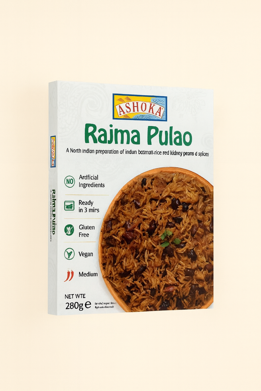 Ashoka Rajma Pulao Ready-to-Eat 280 g – Buy Online Authentic Indian Rice Meal with Kidney Beans