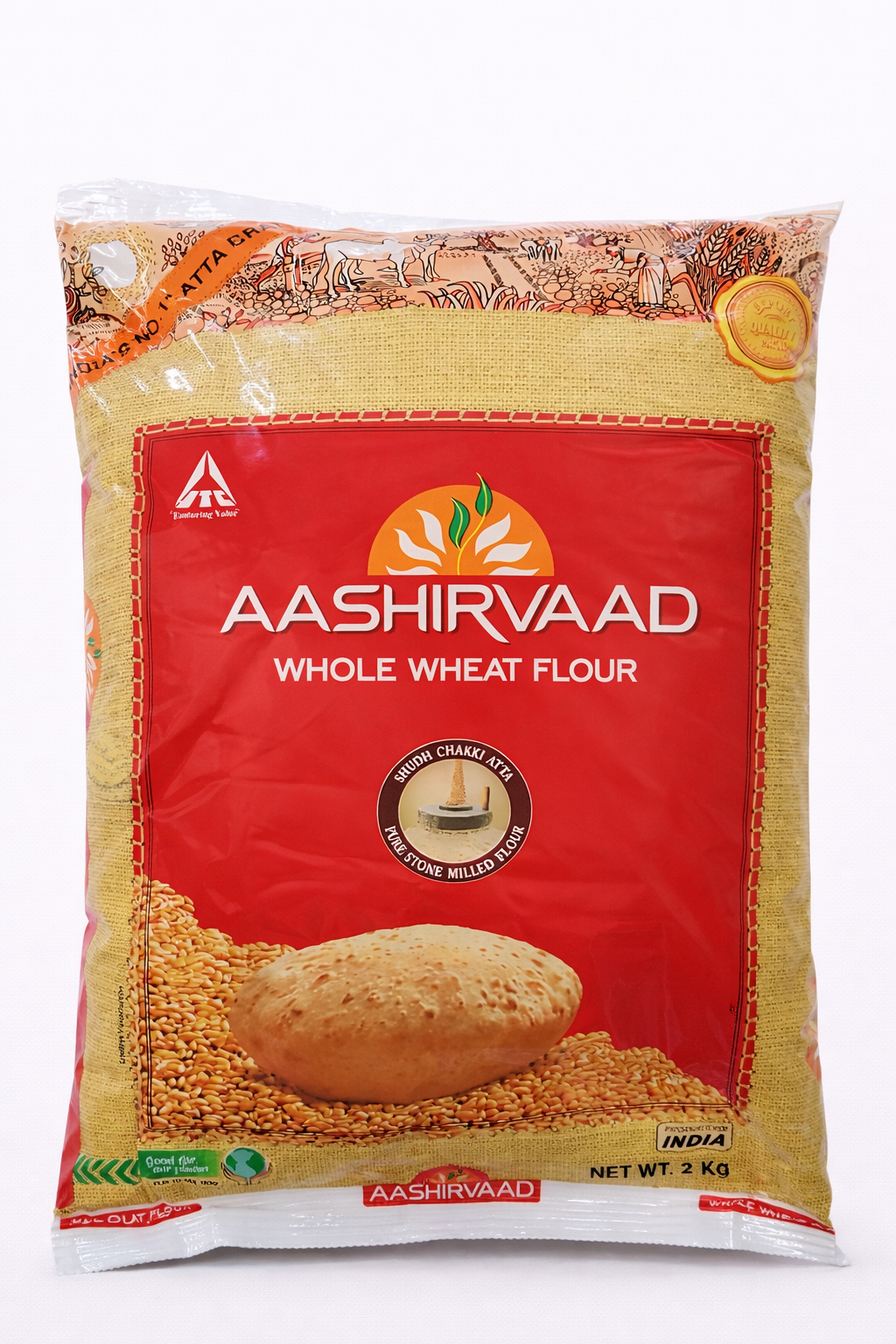 Aashirvaad Whole Wheat Atta 2kg