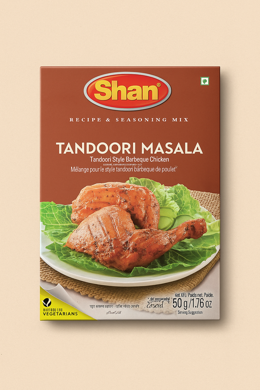 Shan Tandoori Masala 50 g – Buy Online Authentic Indian Spice Mix for Tandoori Chicken and BBQ