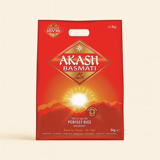 Akash Basmati Rice 5 kg – Buy Online Premium Long Grain Rice for Biryani, Pilau and Daily Cooking