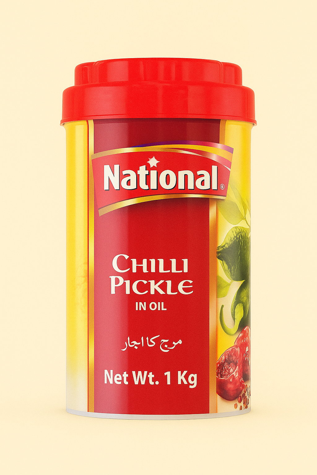National - Chilli Pickle in Oil 1kg