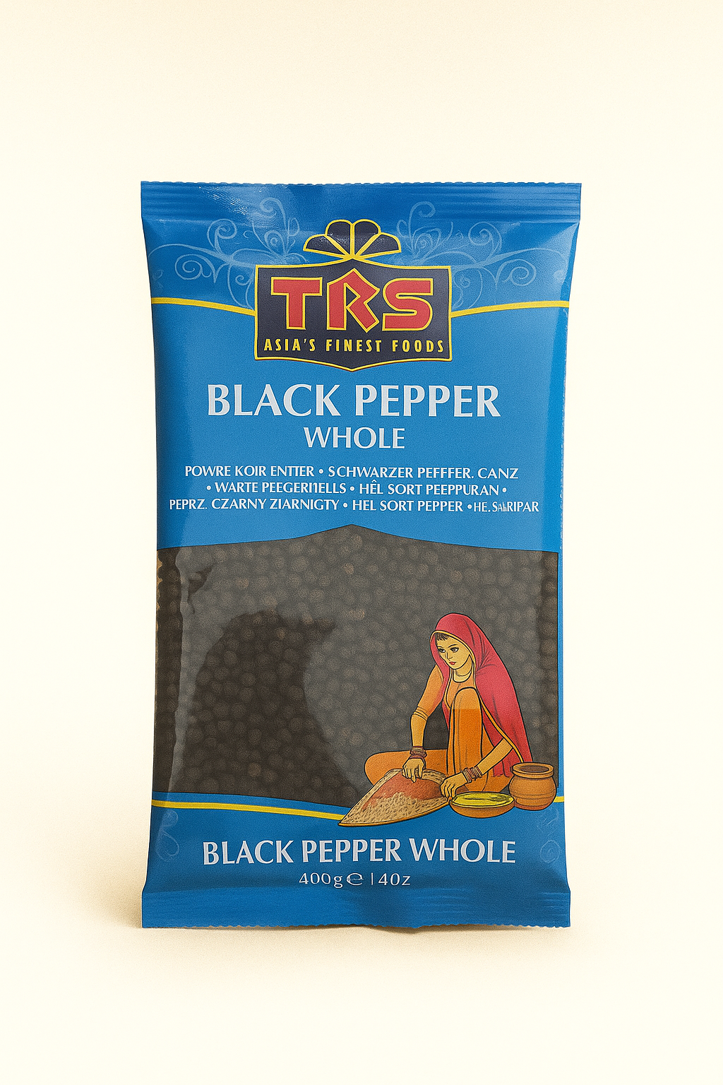 TRS Whole Black Pepper 400g – Premium Quality