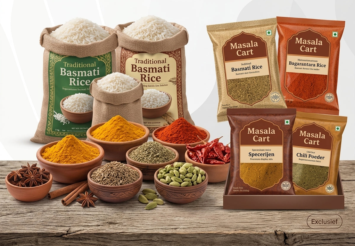 Authentieke Indiase & Pakistaanse Kruiden en Premium Basmati Rijst